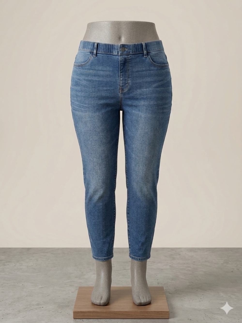 Wonderly Blue Ankle Crop Jeans Size 18 W Pre-owned